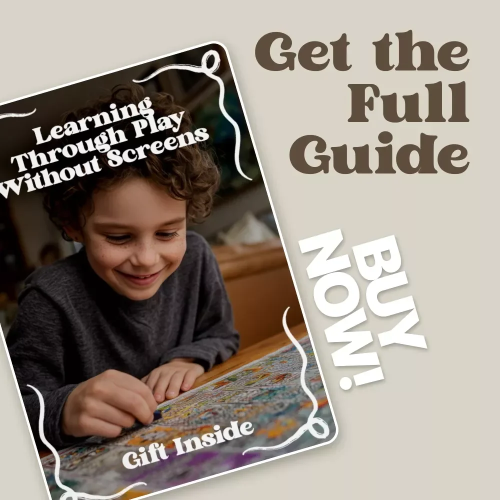 Learning Through Play Without Screens – Screen-Free Learning Guide for Kids, Play-Based Education eBook, Creative Activities & AI-Inspired Play Ideas