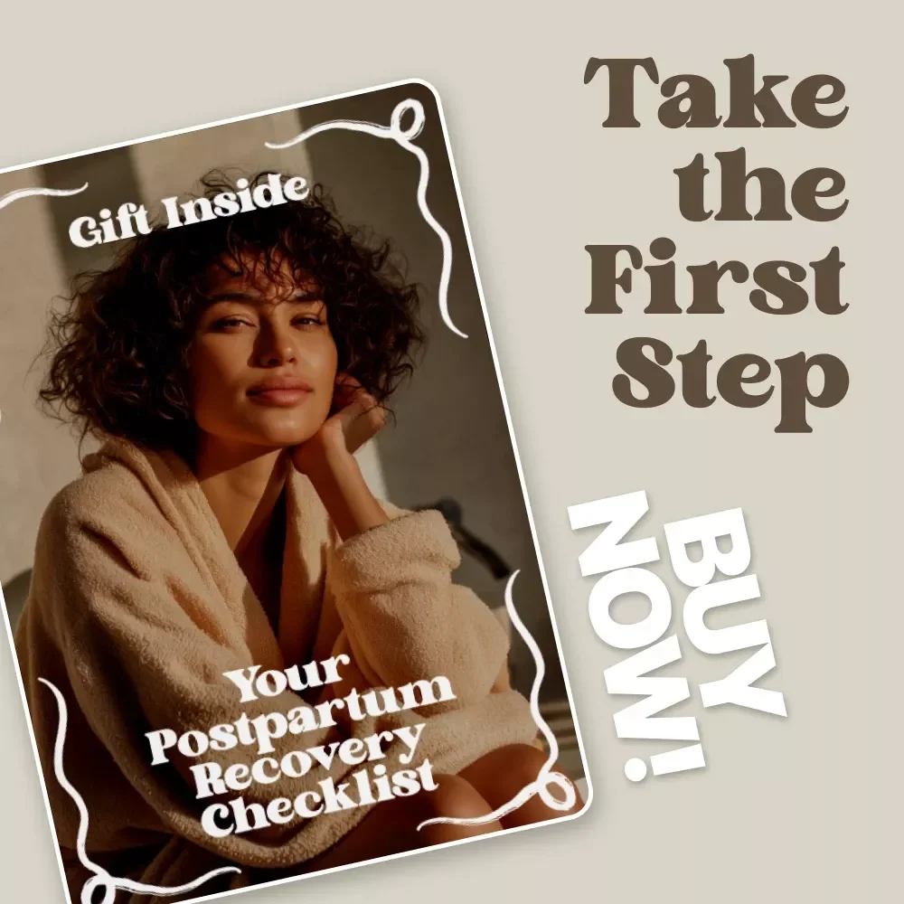 Your Postpartum Recovery Checklist | Printable Postpartum Care Guide & Postpartum Recovery Timeline Tracker