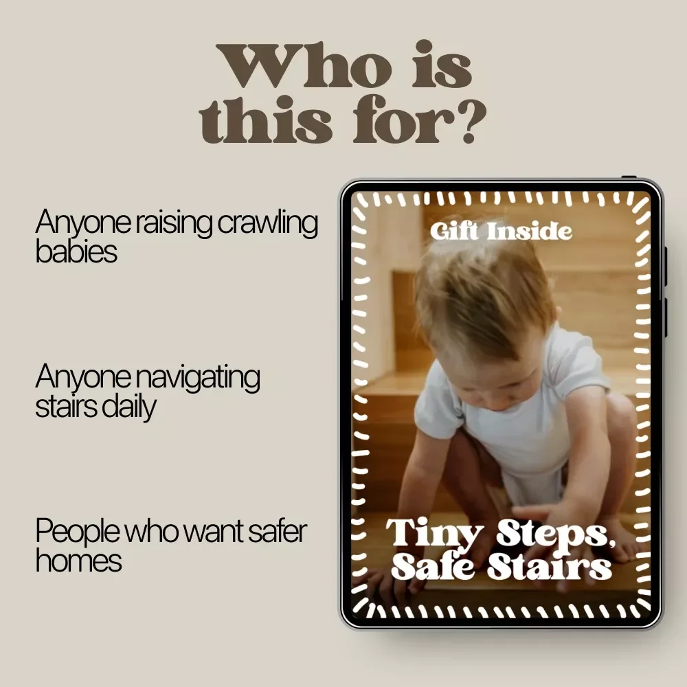 Tiny Steps, Safe Stairs – Baby Proofing Guide for New Parents | Smart Home Safety Download | baby proofing tips for stairs