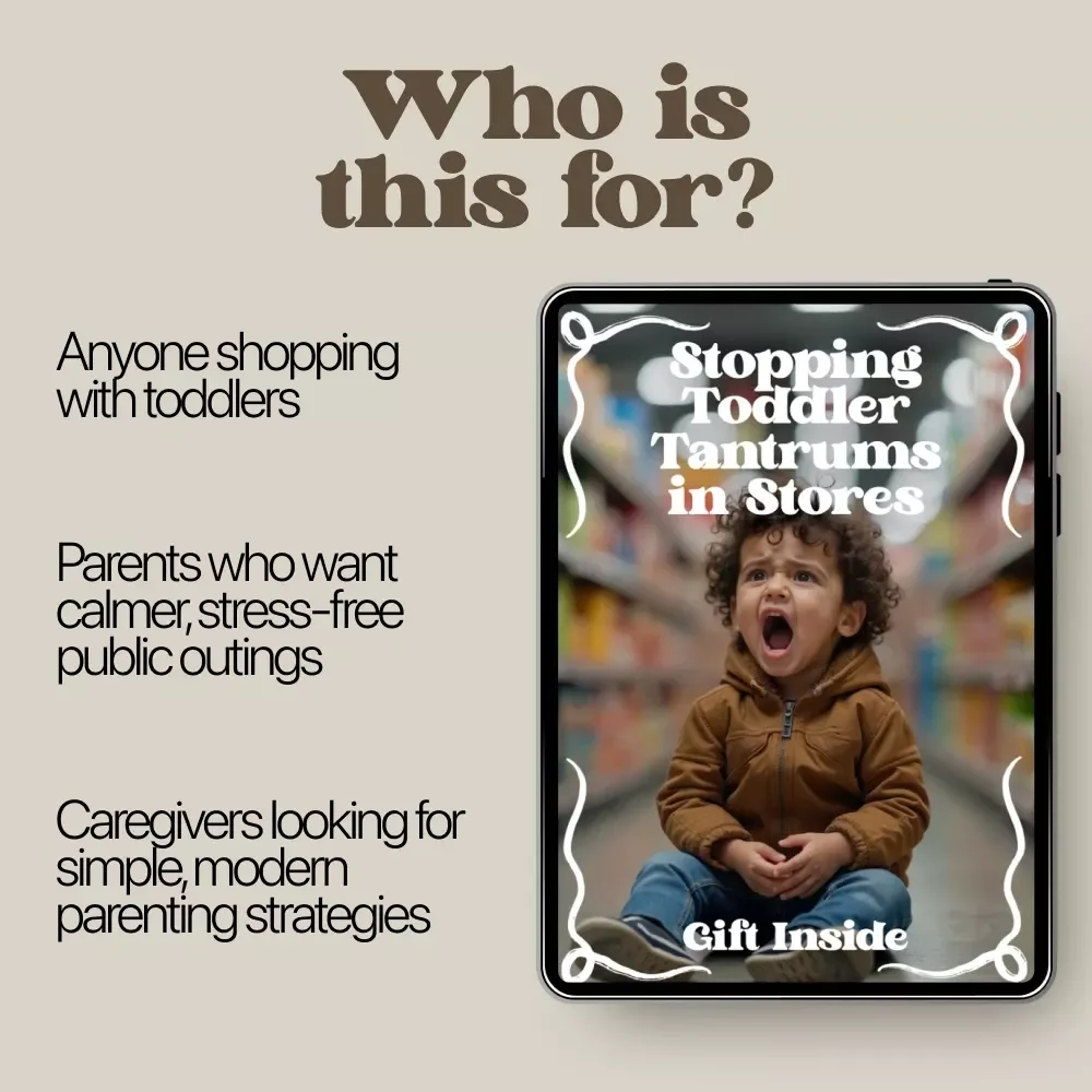 Stopping Toddler Tantrums in Stores | Toddler Behavior Guide for Parents | Calm Shopping Strategies, Store Tantrum Solutions, Parenting eBook Download