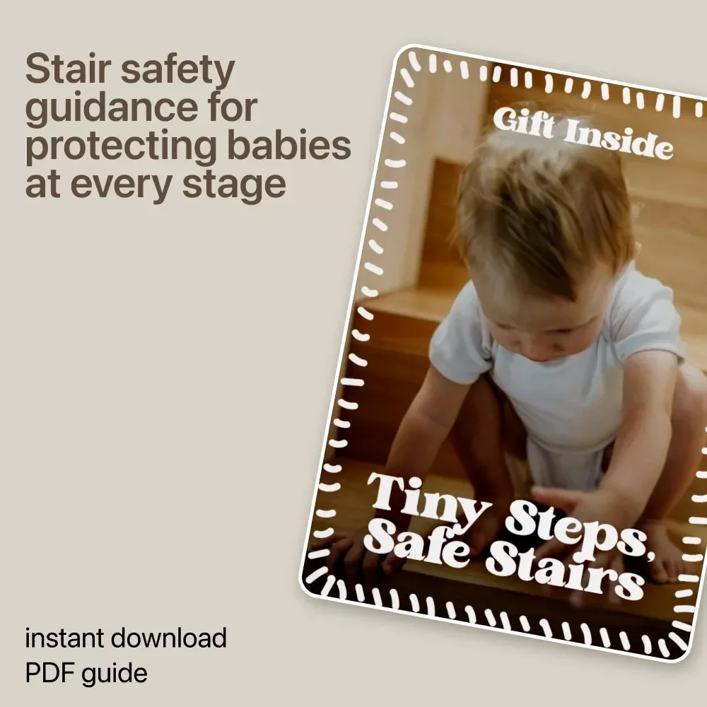 Tiny Steps, Safe Stairs – Baby Proofing Guide for New Parents | Smart Home Safety Download | baby proofing tips for stairs