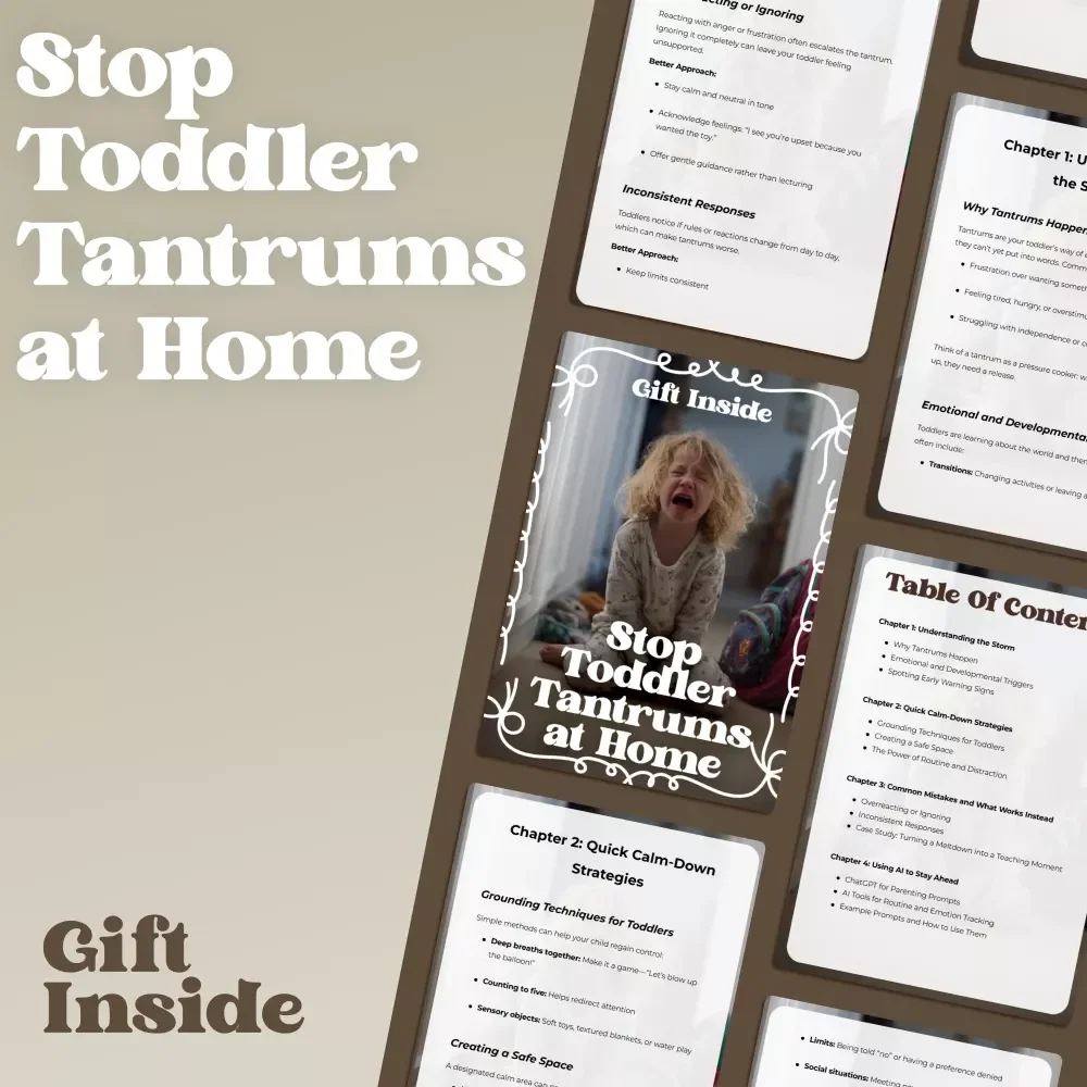 Stop Toddler Tantrums at Home – Practical Toddler Tantrum Guide, Calm Parenting eBook, Positive Discipline Checklist for Ages 1–4, Gentle Parenting Digital Download