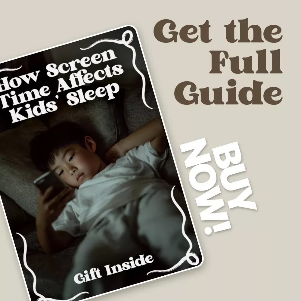 How Screen Time Affects Kids’ Sleep | Parent Guide to Screen Time and Sleep Quality | Digital Download