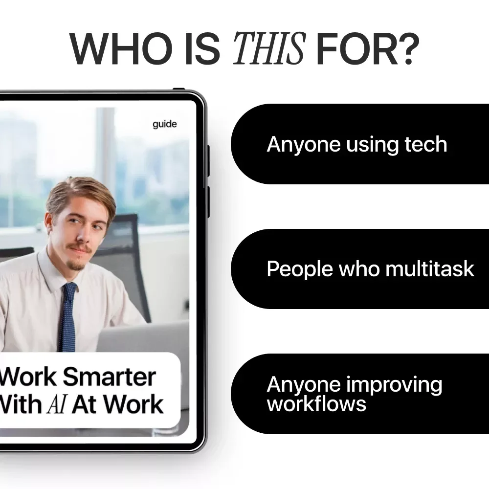 Work Smarter With AI at Work | Productivity Guide | Digital Download | Modern Workplace Skills | New AI Trends in the Workplace