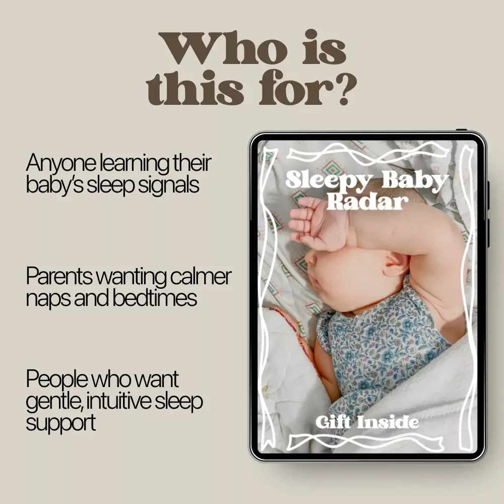 Sleepy Baby Radar – Baby Sleep Cues Checklist for New Parents, Digital Download Baby Sleep Guide, Printable Nap & Bedtime Routine Tool