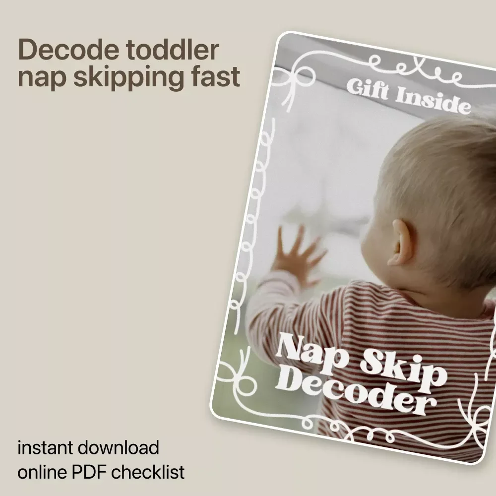 Nap Skip Decoder – Toddler Nap Checklist for Parents | Toddler Skipping Naps Reasons Explained | Printable & Digital Download