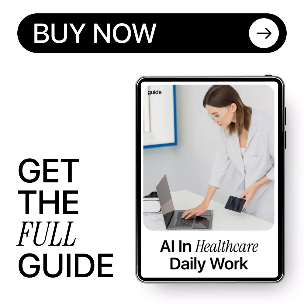 AI in Healthcare Daily Work Guide | Practical AI Workflow Tips | Healthcare AI eBook | Digital Download for Medical Teams