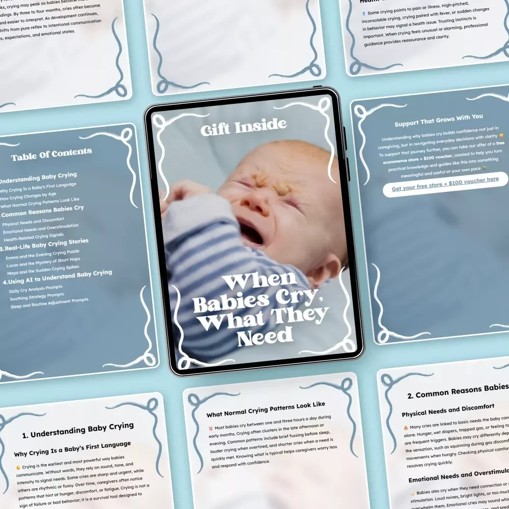 When Babies Cry, What They Need – Practical Guide to Baby Crying Reasons for New Parents & Caregivers