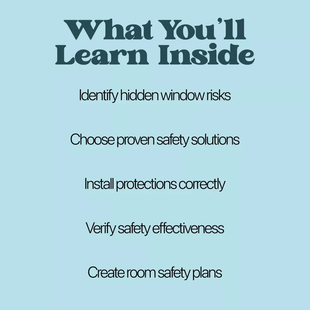 Little Windows, Big Safety – Baby Proofing Windows Safety Guide for Parents | Home Window Safety Checklist & Digital Download