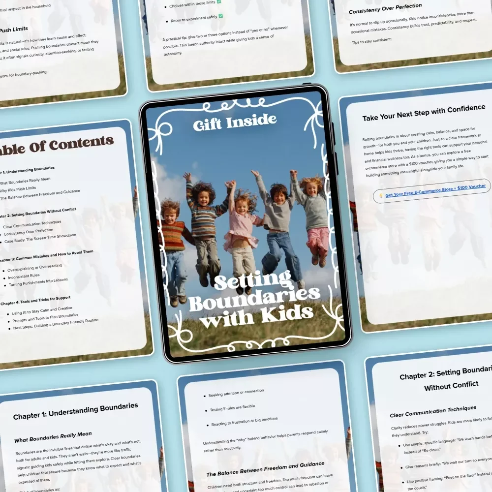 Setting Boundaries with Kids – Practical Parenting Guide for Setting Boundaries with Kids Without Conflict | Calm Discipline, Clear Rules & Stress-Free Family Routines