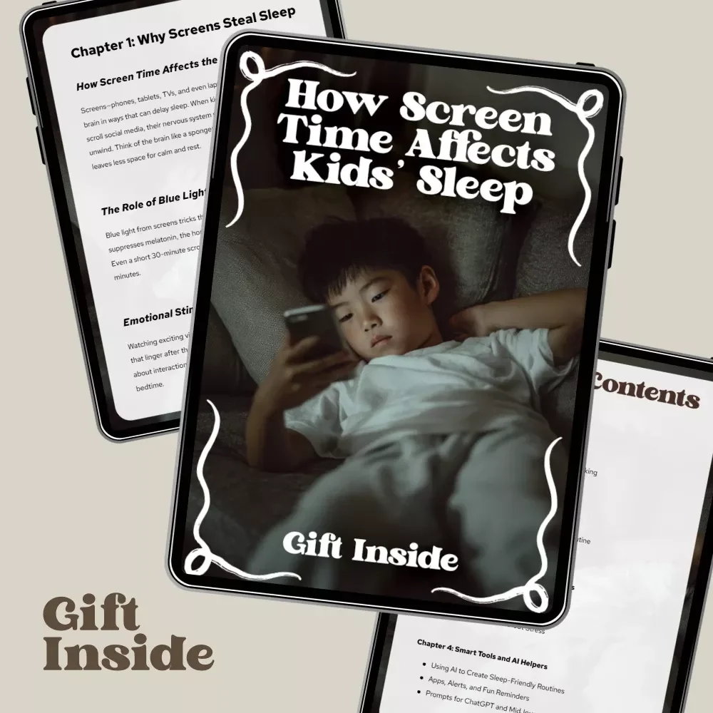 How Screen Time Affects Kids’ Sleep | Parent Guide to Screen Time and Sleep Quality | Digital Download