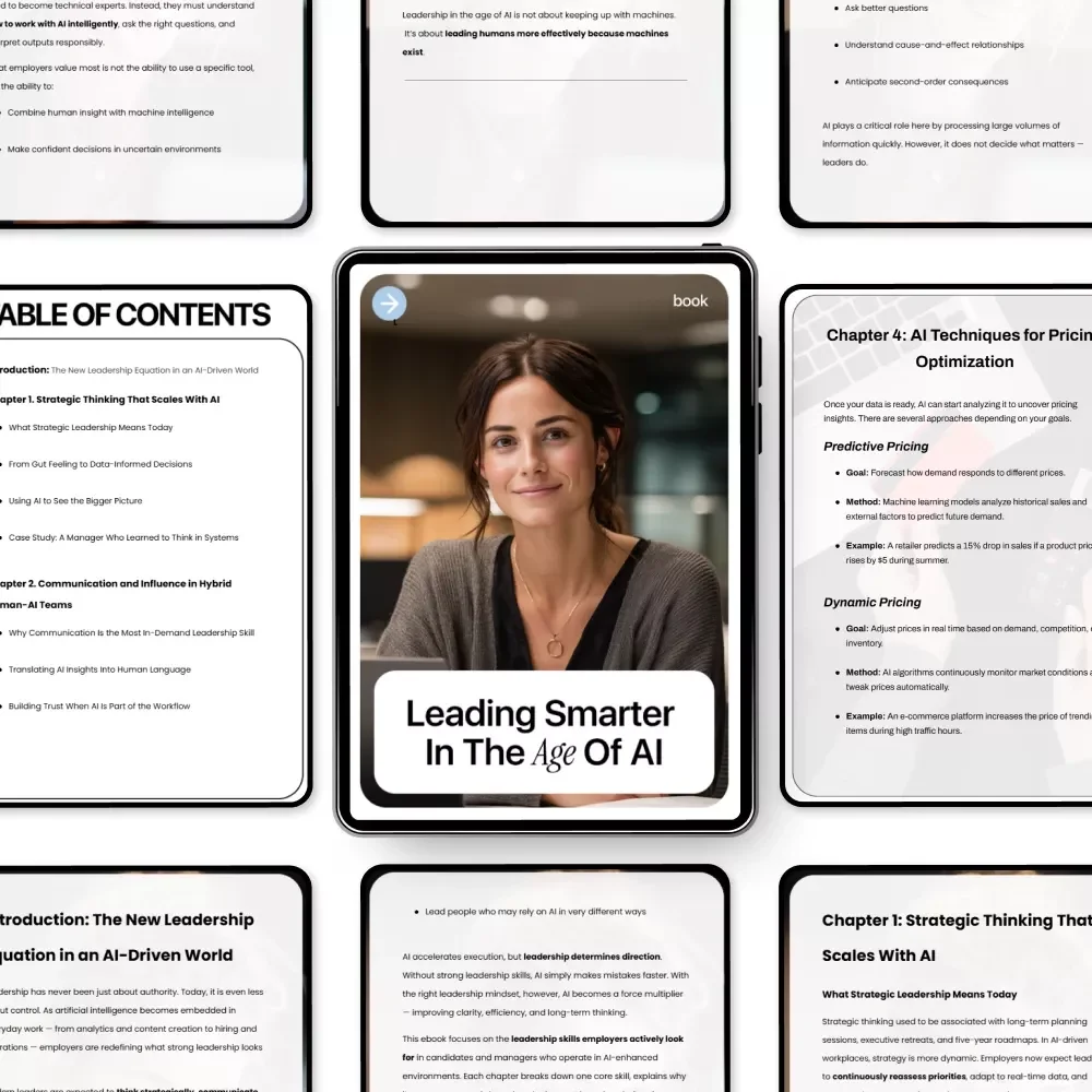 Leading Smarter in the Age of AI – A Practical Leadership eBook on the Leadership Skills Employers Want With AI for Modern Managers & Future-Ready Leaders