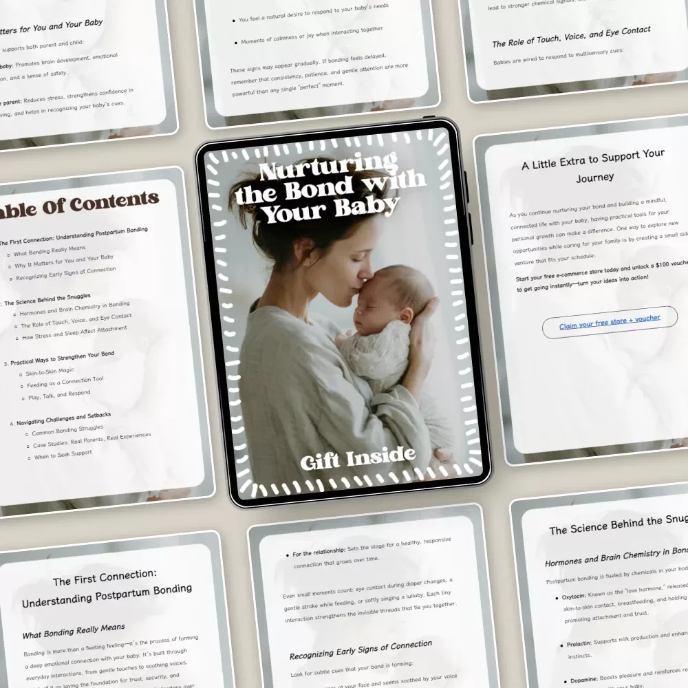 Nurturing the Bond with Your Baby – A Gentle Guide to Postpartum Bonding with Baby | Digital eBook for New Parents