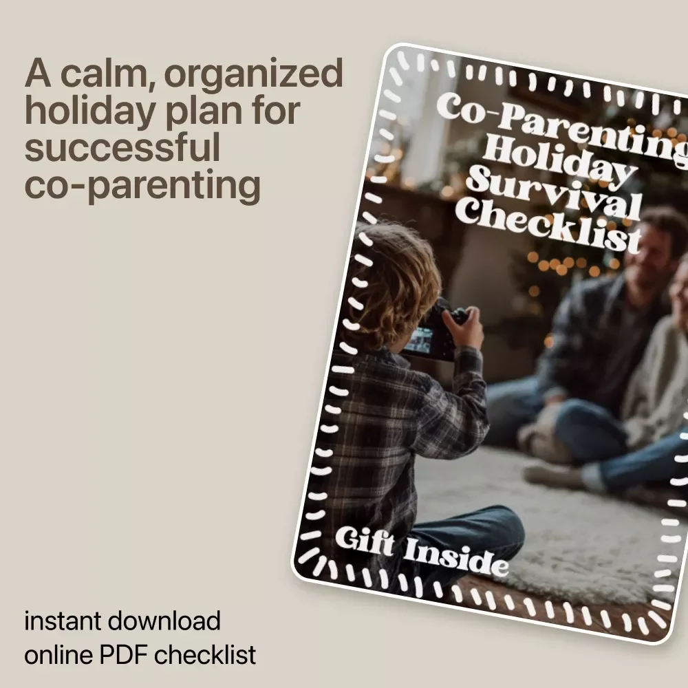 Co-Parenting Holiday Survival Checklist | Stress-Free Co-Parenting Holiday Planning | Digital Download Checklist