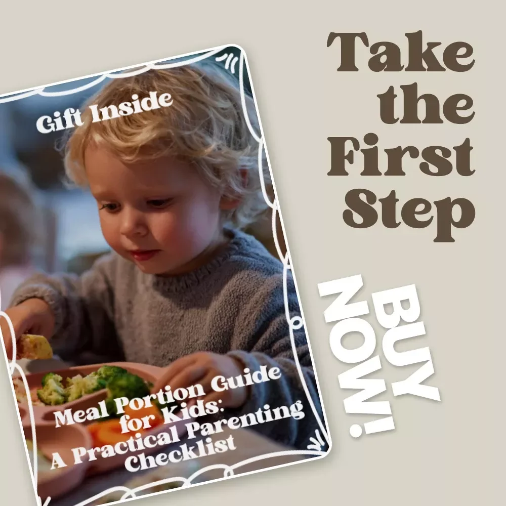 Meal Portion Guide for Kids: A Practical Parenting Checklist | Easy Meal Portion Guide for Kids, Printable Nutrition Chart, Stress-Free Family Mealtimes