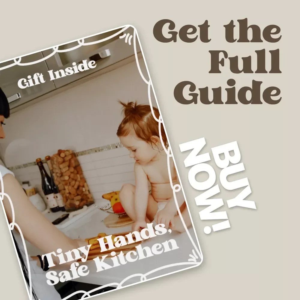 Tiny Hands, Safe Kitchen | Baby Kitchen Safety Guide, Baby Proofing Kitchen eBook, New Parent Digital Download