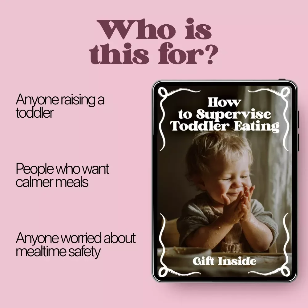 How to Supervise Toddler Eating | Practical Parenting eBook for Safe Mealtimes & Healthy Habits