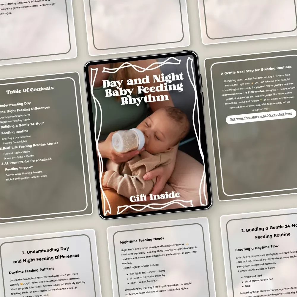Day and Night Baby Feeding Rhythm – Gentle Guide to a Baby Feeding Routine Day Night | Newborn & Infant Feeding Support