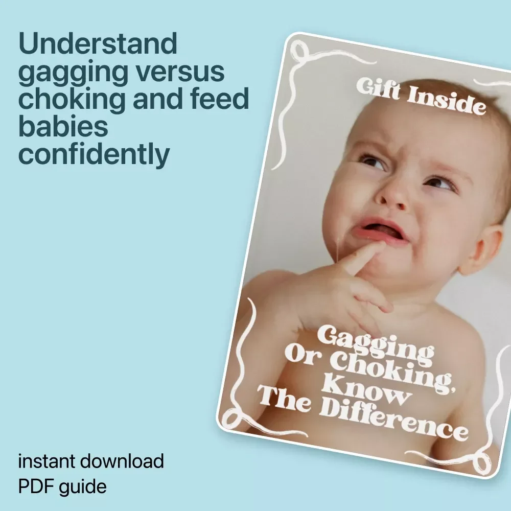 Gagging Or Choking, Know The Difference – Parent Feeding Safety Guide for Baby Gagging vs Choking Concerns | Digital Download