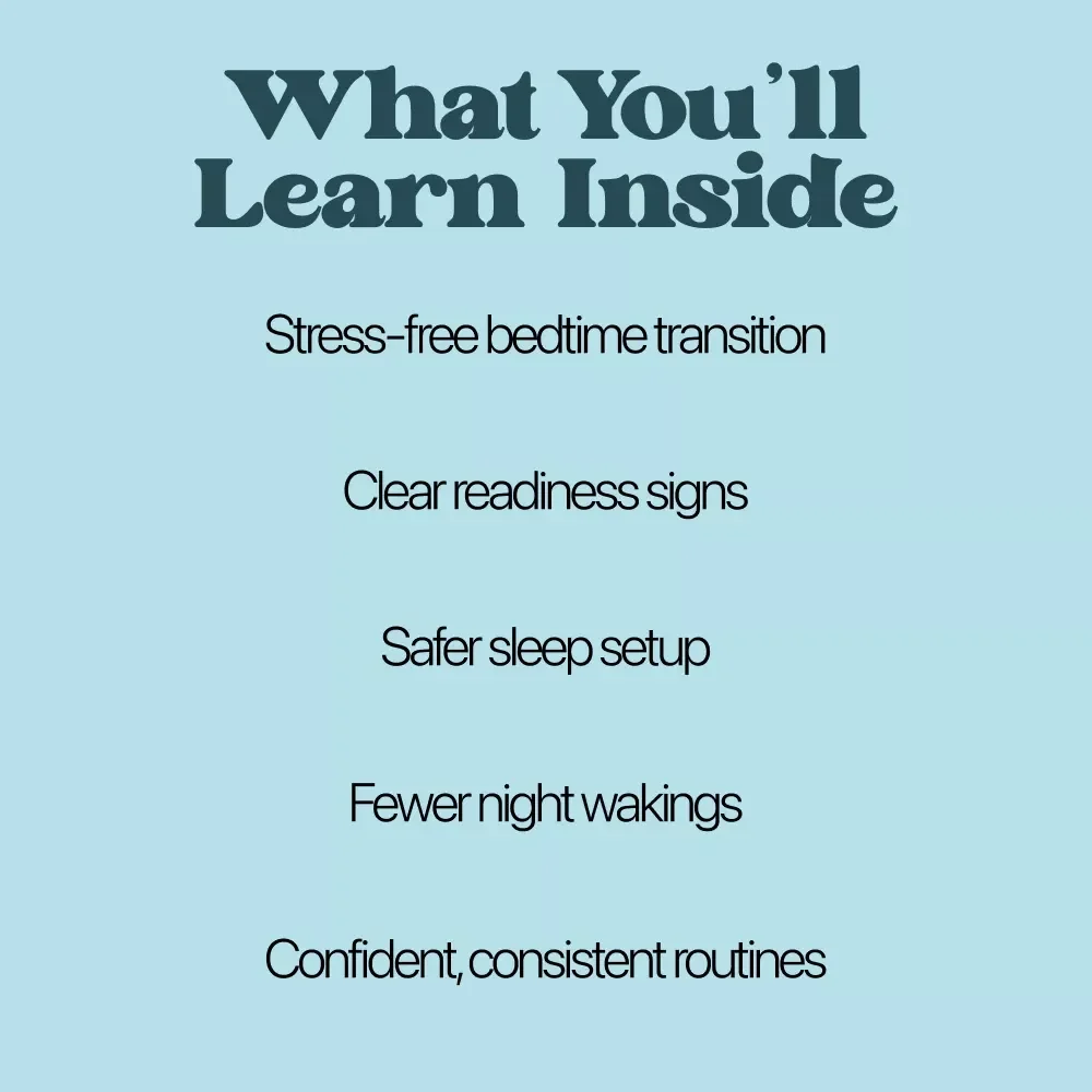 A Parent’s Guide to the Crib-to-Bed Transition | Toddler Sleep Ebook for a Smooth toddler transition from crib to bed | Gentle Parenting Digital Guide