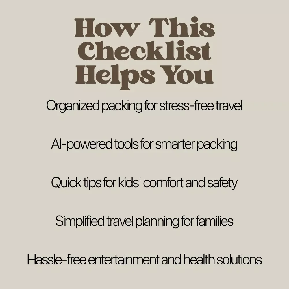 No-Stress Packing Checklist for Traveling With Kids – Ultimate Family Travel Guide & Digital Download