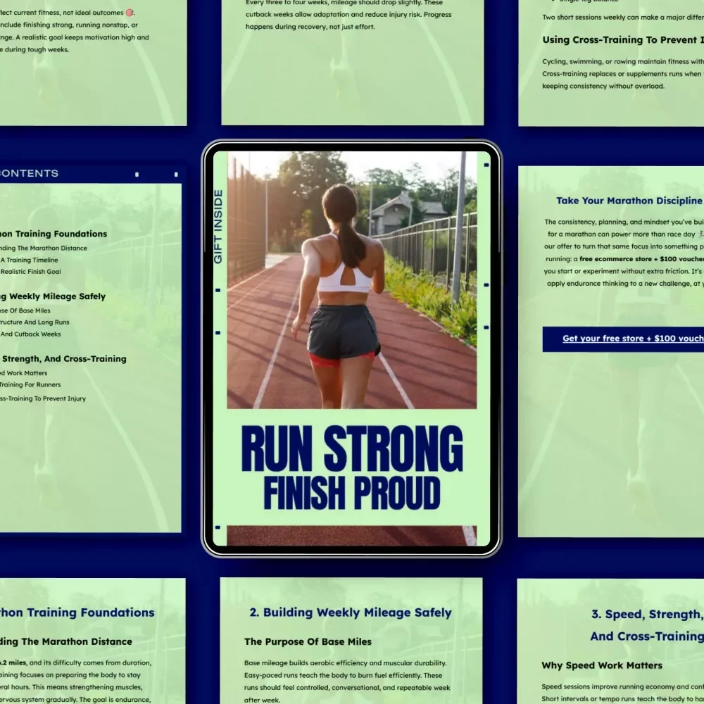 Run Strong, Finish Proud – Ebook Guide on How to Train for a Marathon | Smart Marathon Training Planner