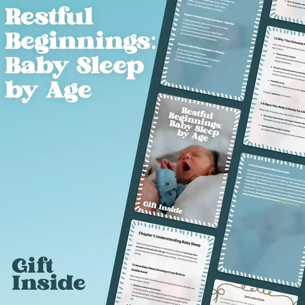 Restful Beginnings: Baby Sleep by Age | Baby Sleep Schedule by Age eBook for Newborns to 12 Months | Gentle Routines & Sample Schedules