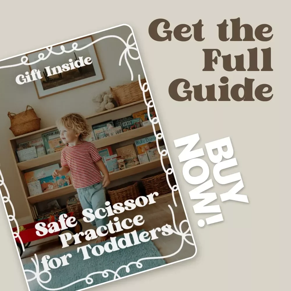 Safe Scissor Practice for Toddlers | Toddler Cutting Skills Safety eBook for Parents & Preschool Learning, Fine Motor Skill Guide, Printable Activities