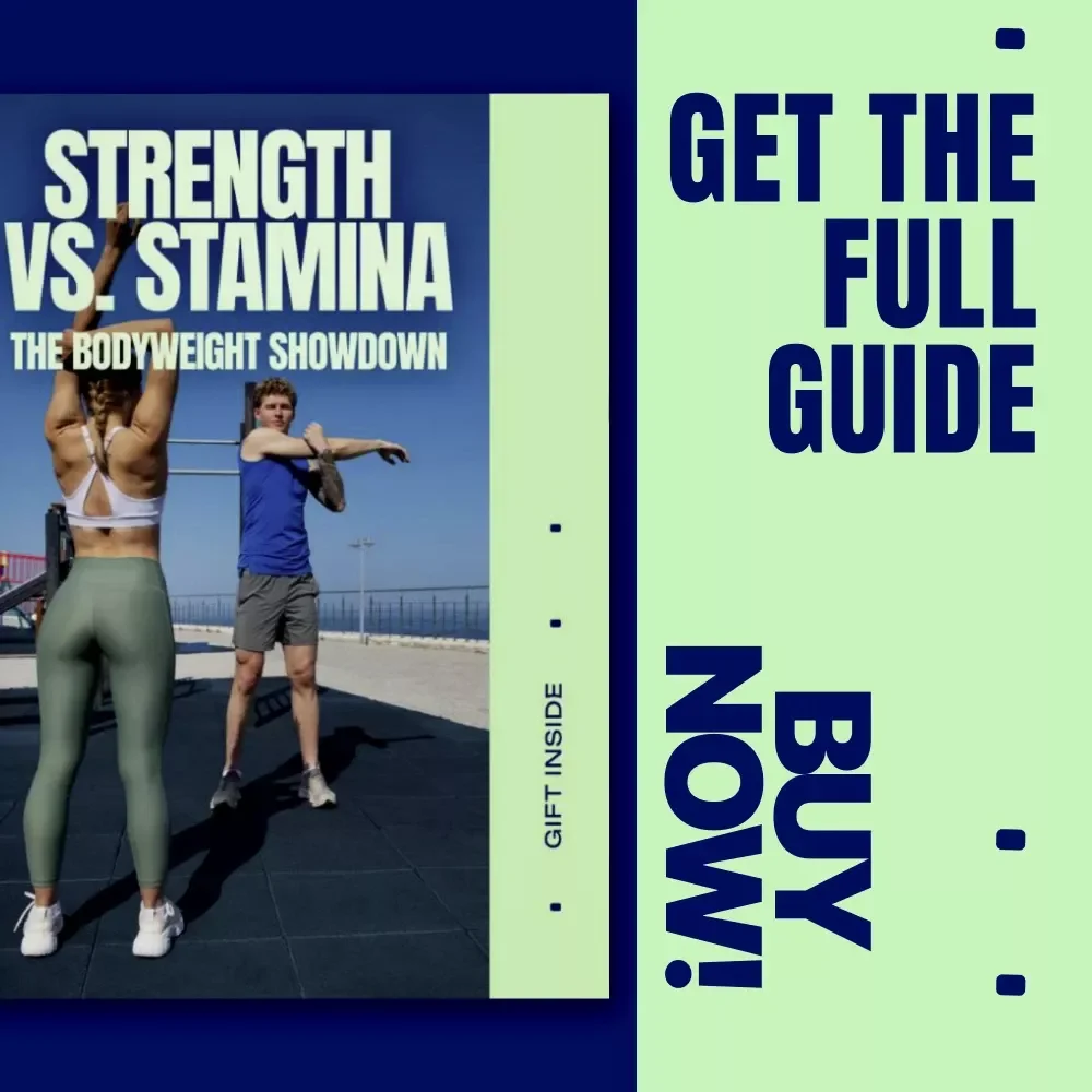 Strength vs. Stamina: The Bodyweight Showdown | Bodyweight Strength vs Cardio Training Guide, Fitness eBook, Home Workout Planner
