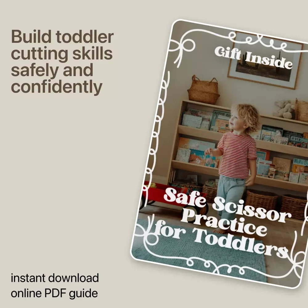 Safe Scissor Practice for Toddlers | Toddler Cutting Skills Safety eBook for Parents & Preschool Learning, Fine Motor Skill Guide, Printable Activities