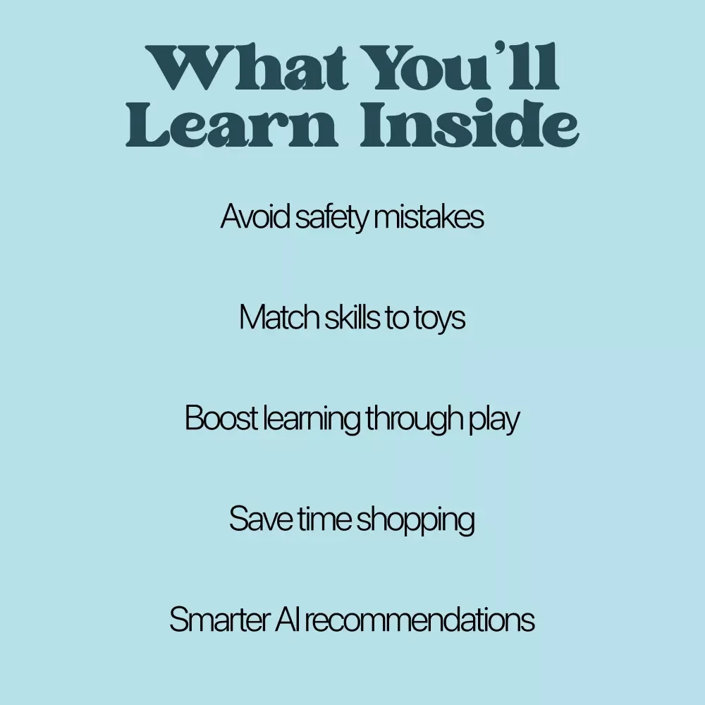 Toy Age Recommendations | Smart Parent Guide to Toys Age Recommendations | Printable eBook for Safe & Educational Play