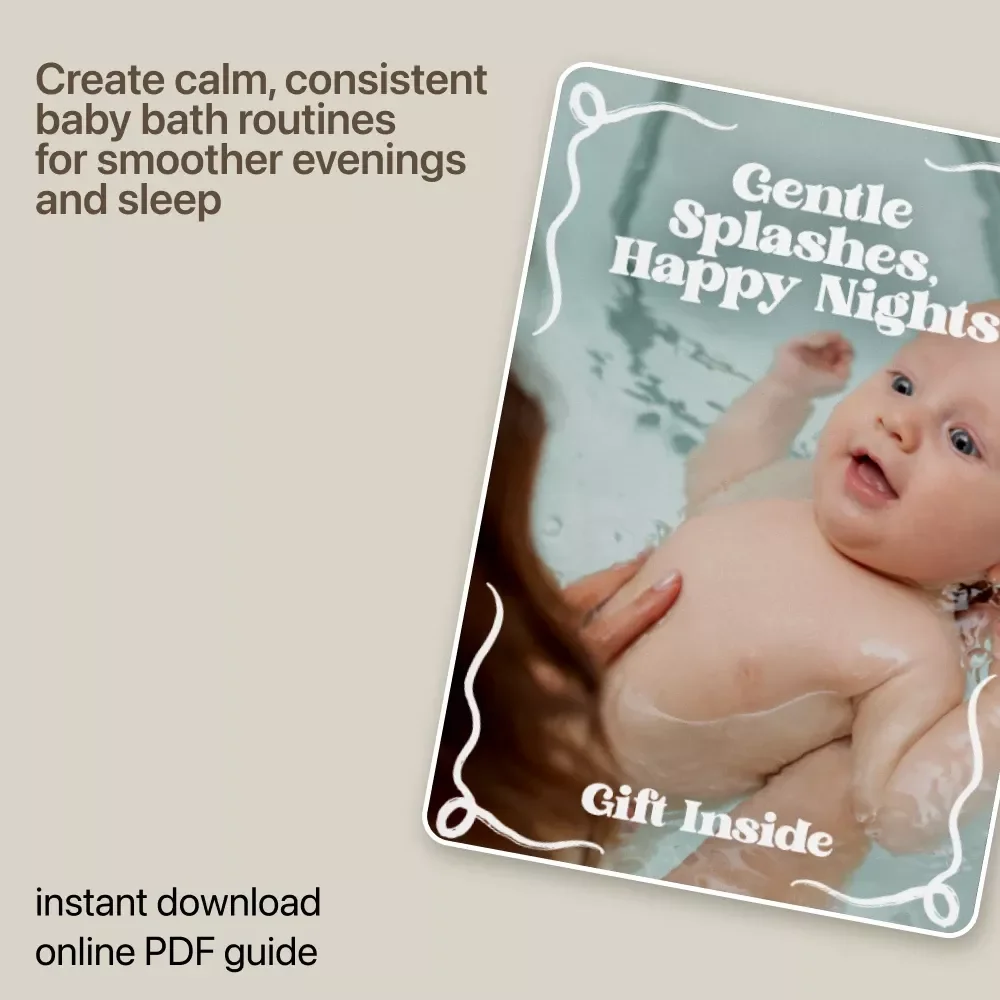 Gentle Splashes, Happy Nights – A Soothing Bath Time Routine for Babies | Calm Evenings & Better Sleep eBook