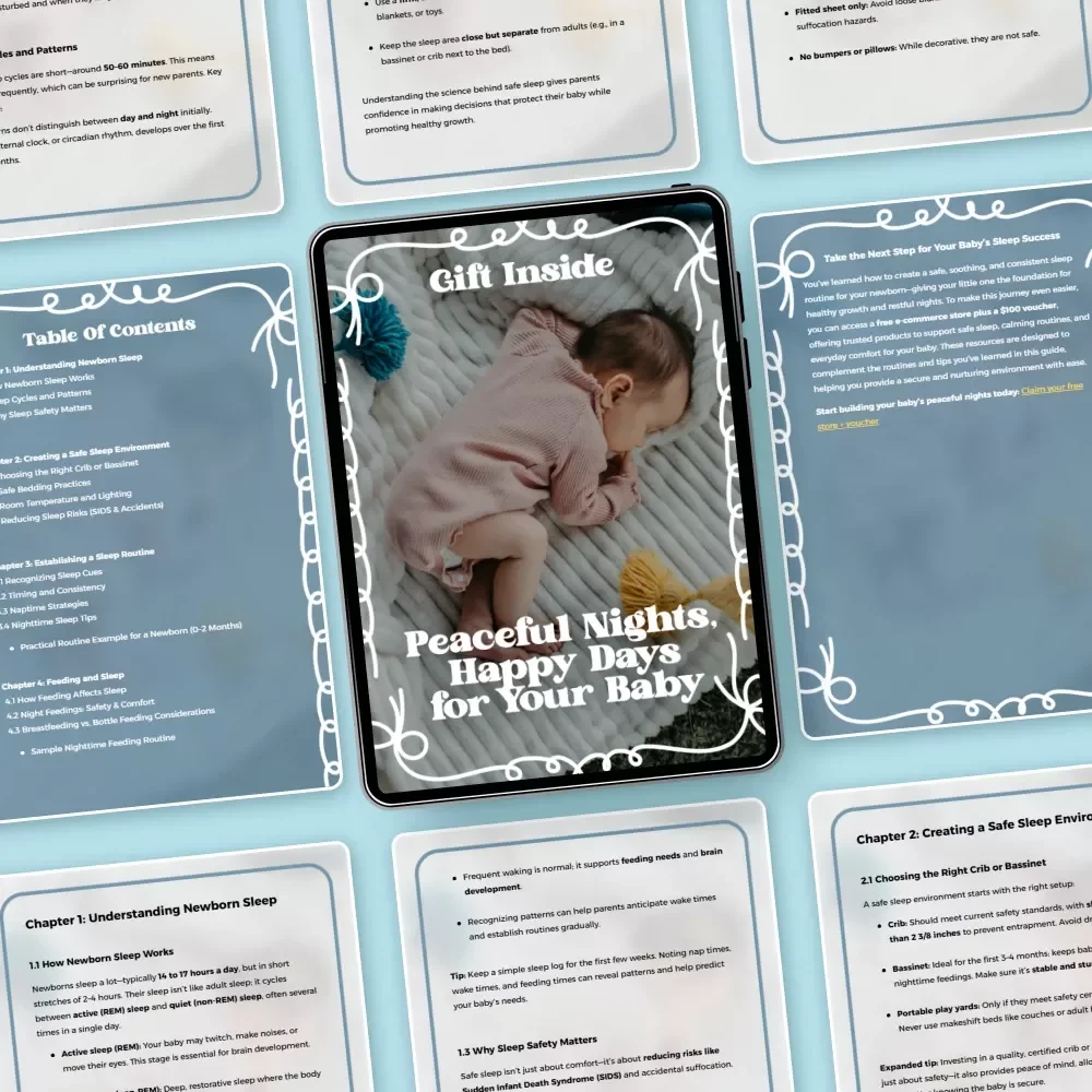 Peaceful Nights, Happy Days for Your Baby – Newborn Sleep eBook | Safe Sleep Routine for Newborns Guide for New Parents