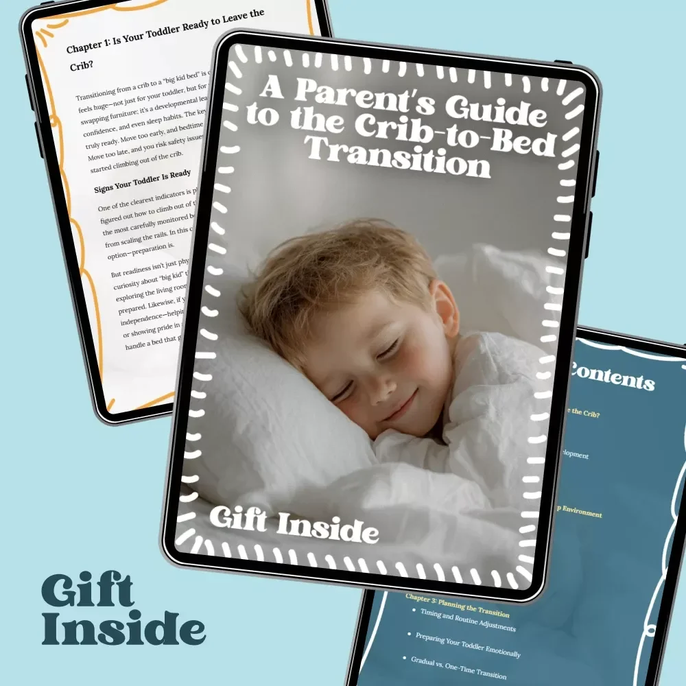 A Parent’s Guide to the Crib-to-Bed Transition | Toddler Sleep Ebook for a Smooth toddler transition from crib to bed | Gentle Parenting Digital Guide