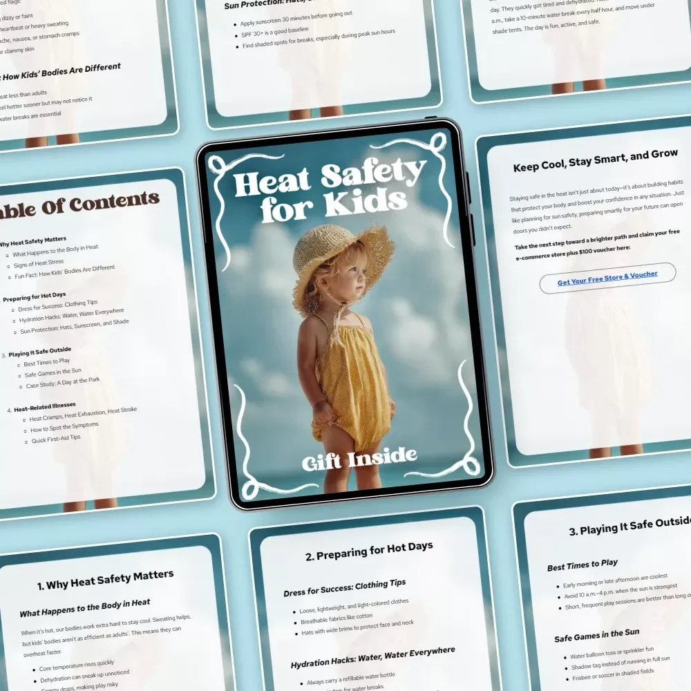 Heat Safety for Kids – Essential Ebook Guide for Parents, Caregivers & Teachers | Heat Safety for Kids Digital Download