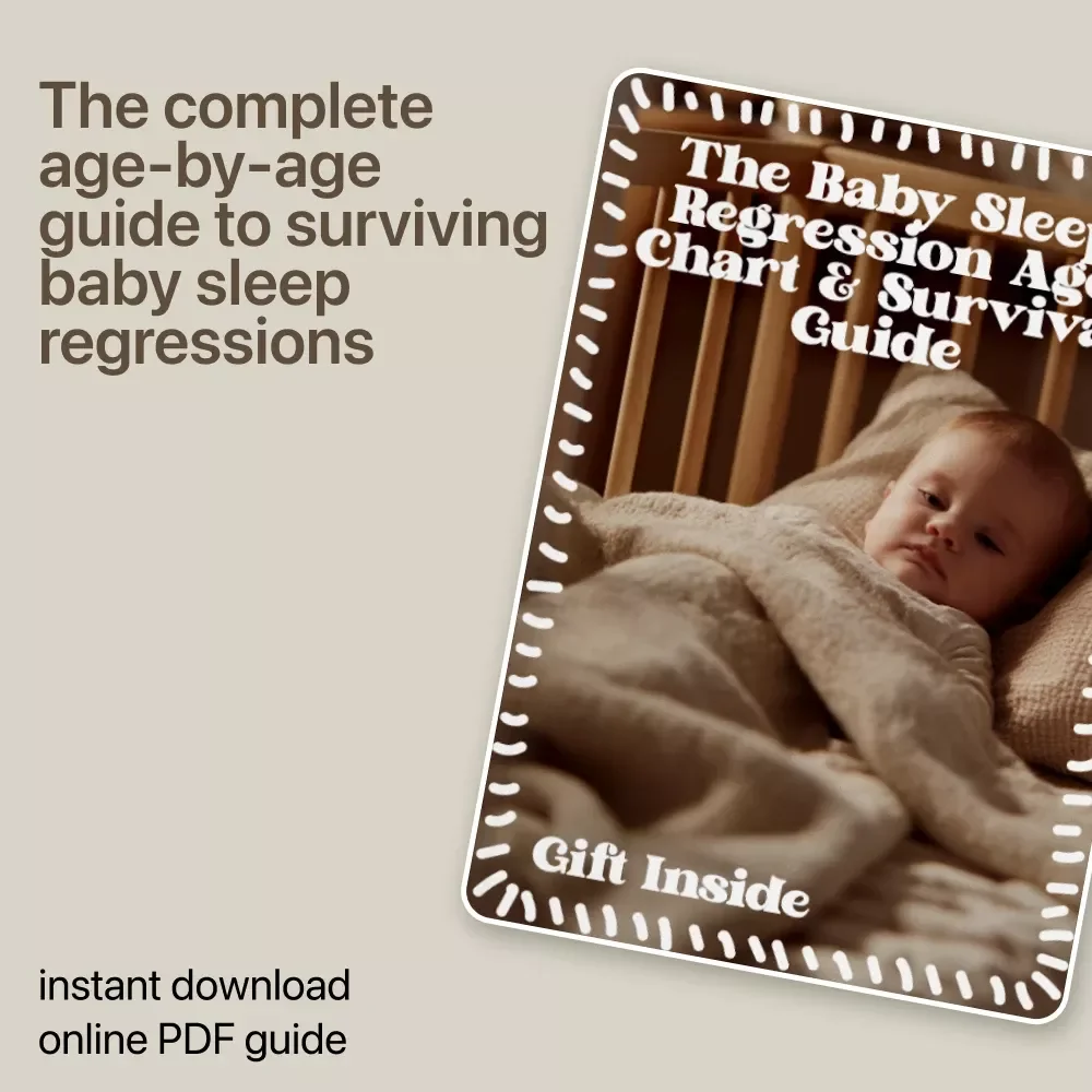 The Baby Sleep Regression Age Chart & Survival Guide | Printable Baby Sleep Regression Age Chart for New Parents