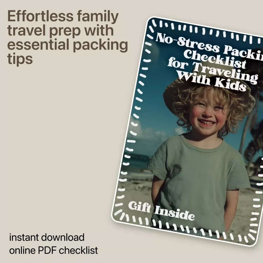 No-Stress Packing Checklist for Traveling With Kids – Ultimate Family Travel Guide & Digital Download