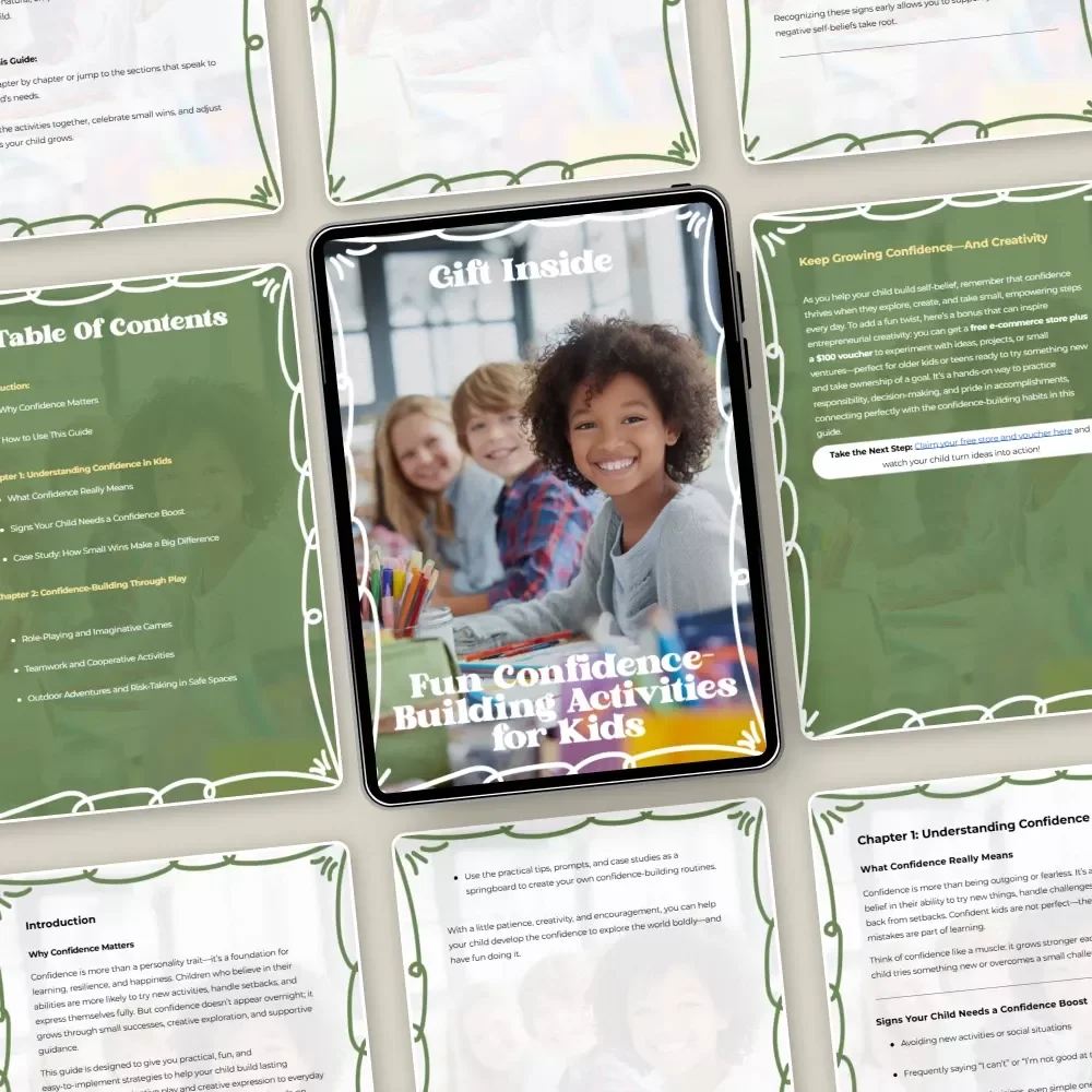 Fun Confidence-Building Activities for Kids | Confidence Building Activities for Kids eBook | Playful Games, Creative Prompts & AI Tools for Self-Belief
