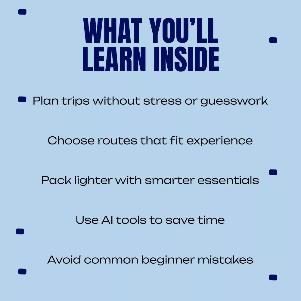 Backpacking Made Simple, Done Right | Practical eBook Guide on how to plan a backpacking trip for Beginners & Smart Planners