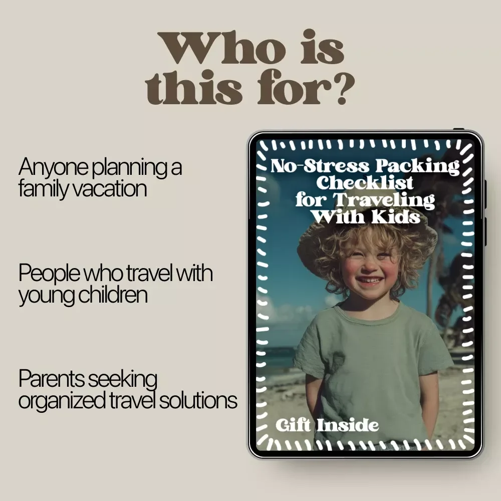 No-Stress Packing Checklist for Traveling With Kids – Ultimate Family Travel Guide & Digital Download