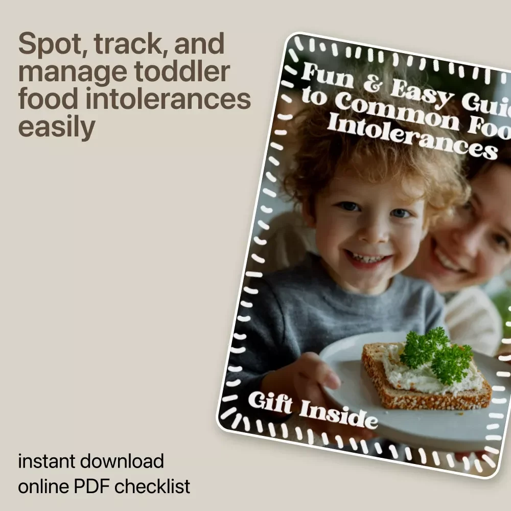 Fun & Easy Guide to Common Food Intolerances – Toddler Checklist for Parents | Simple Food Sensitivity Tracker | common food intolerances toddlers