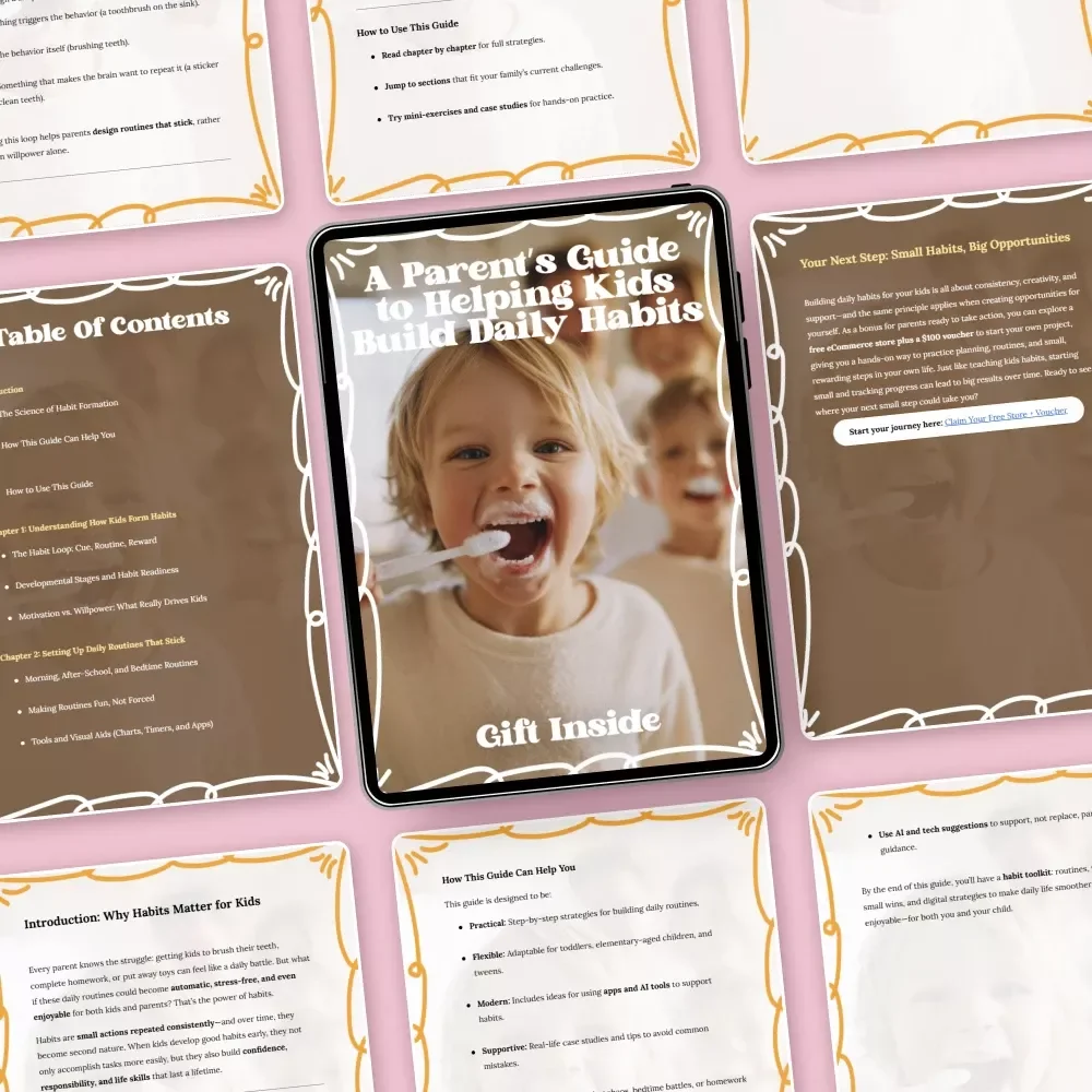 A Parent’s Guide to Helping Kids Build Daily Habits | Practical eBook on How to Help Kids Build Daily Habits, Routines & Responsibility