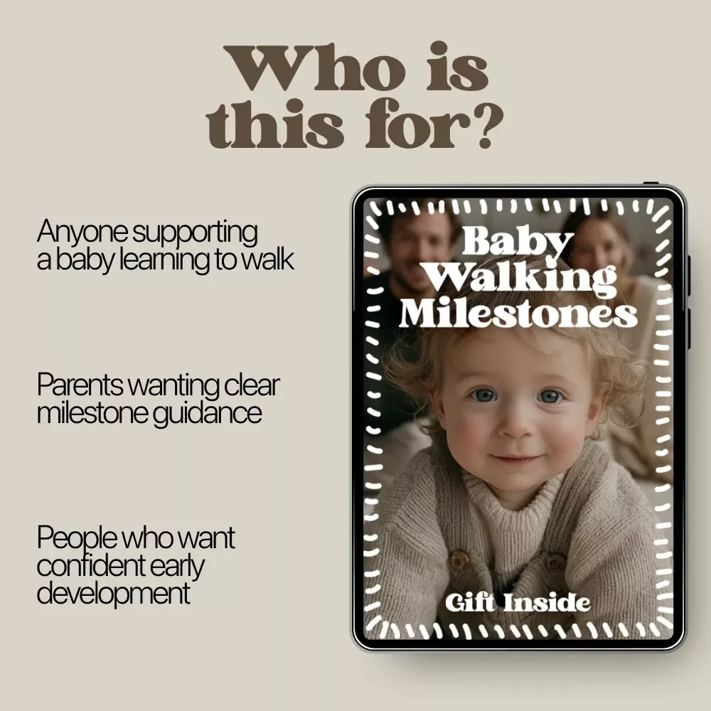 Baby Walking Milestones Guide | Walking Milestones Tracker, First Steps Support, Confident Walking Checklist for Parents
