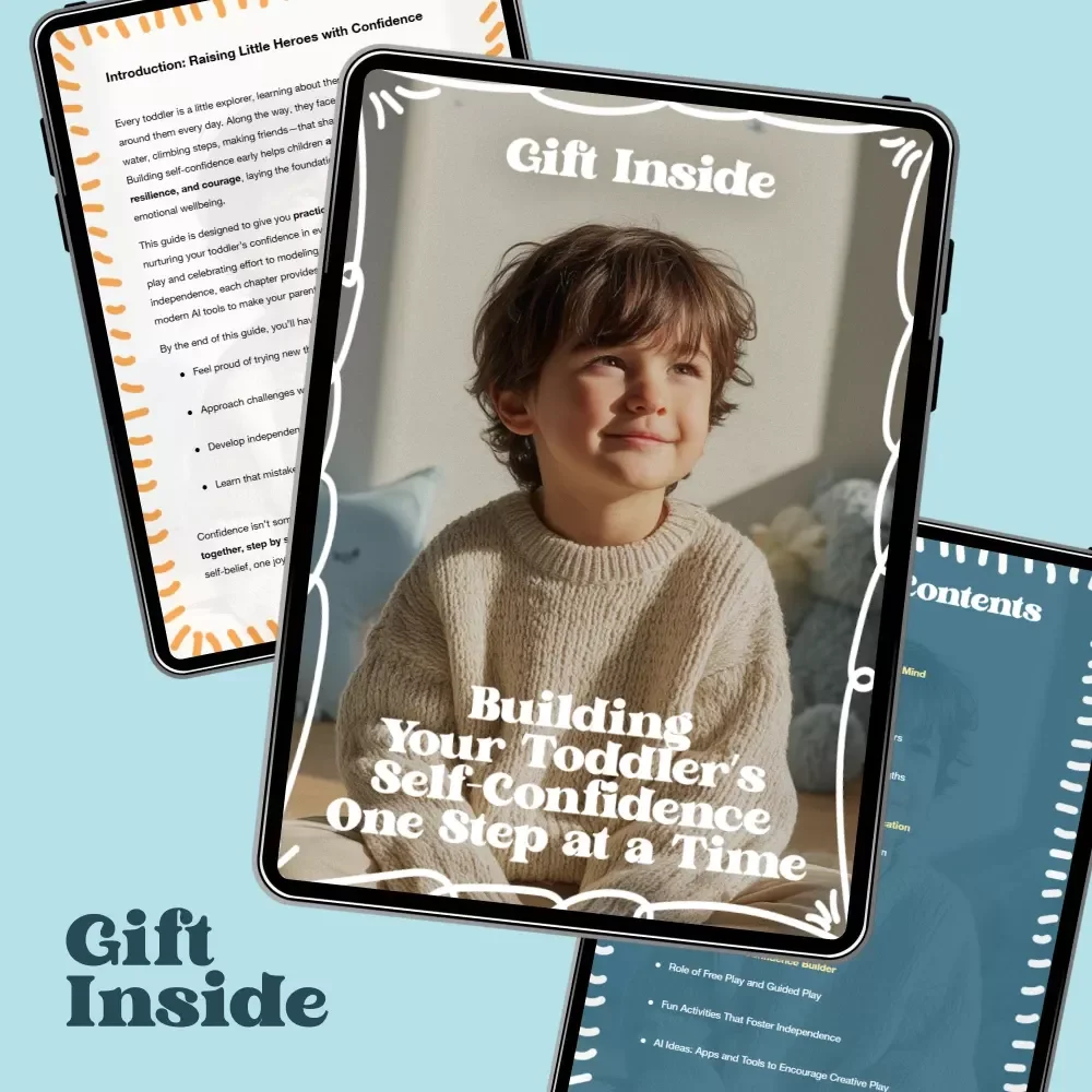 Building Your Toddler’s Self-Confidence One Step at a Time – Practical Parenting eBook Guide on how to build toddler's self-confidence, Positive Communication, Play-Based Learning & Independence
