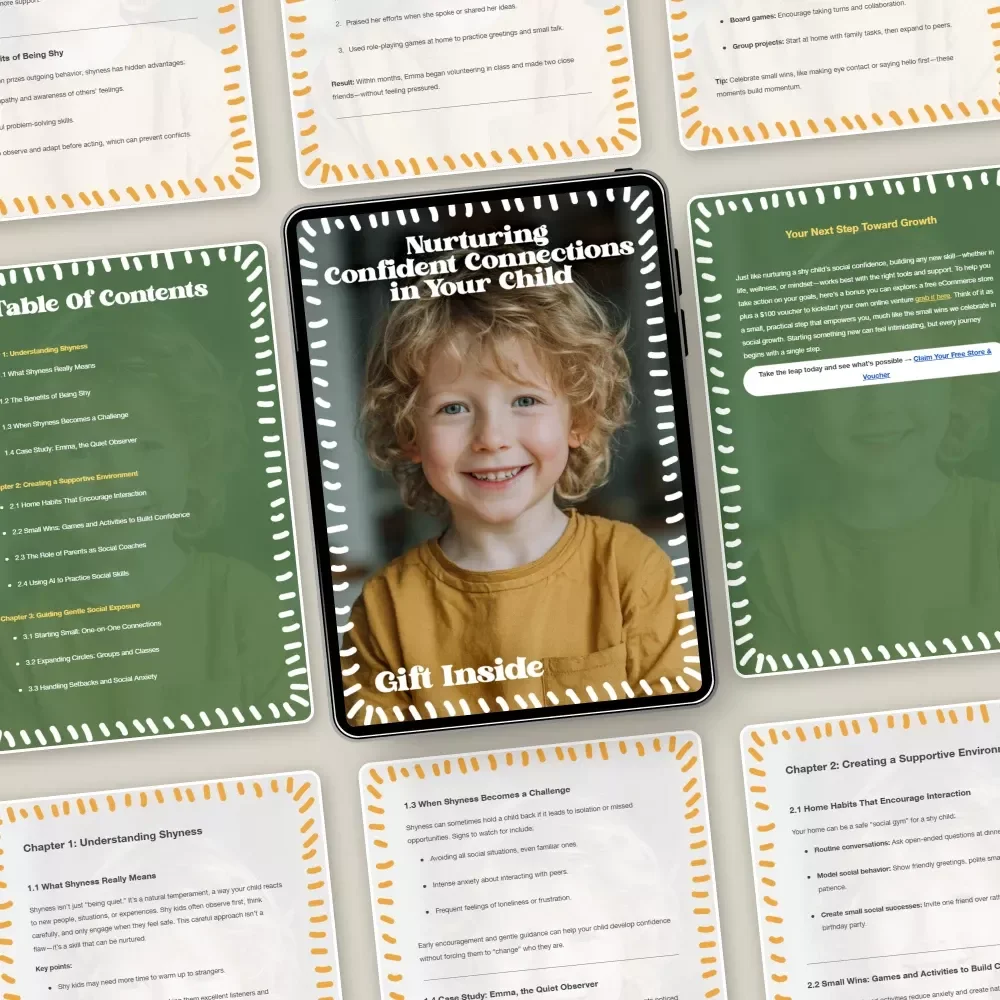 Nurturing Confident Connections in Your Child – A Gentle Parent Guide on how to encourage social interaction in shy kids