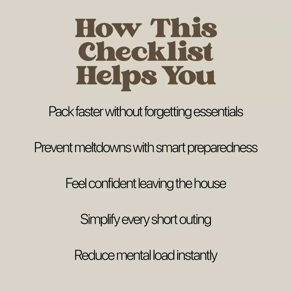 Ready, Set, Day Trip – Diaper Bag Essentials for Day Trips Checklist | Stress-Free Baby Outings Digital Download