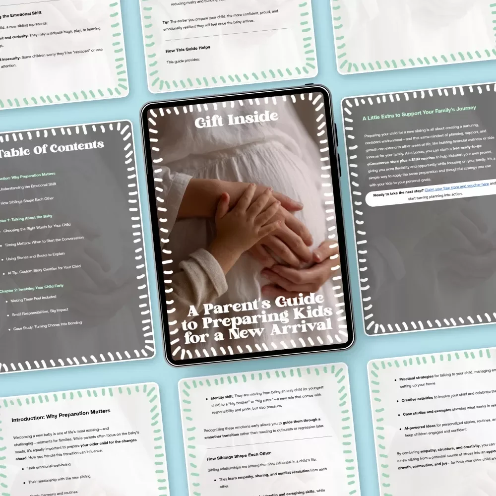 A Parent’s Guide to Preparing Kids for a New Arrival – Ebook for How to Prepare Kids for a New Sibling | Calm Transitions, Strong Sibling Bonds