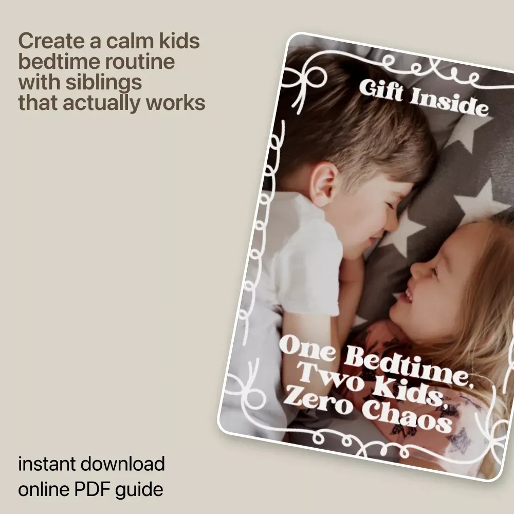 One Bedtime, Two Kids, Zero Chaos – Calm Evenings Guide for a Kids Bedtime Routine With Siblings | Peaceful Family Nights Digital Download