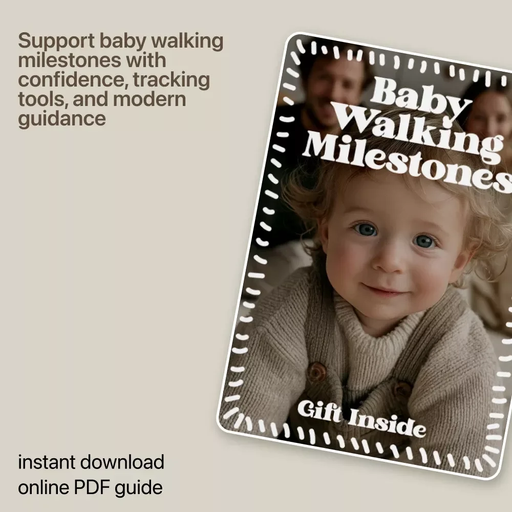 Baby Walking Milestones Guide | Walking Milestones Tracker, First Steps Support, Confident Walking Checklist for Parents