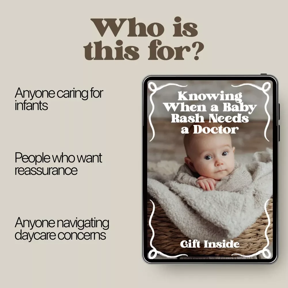 Knowing When a Baby Rash Needs a Doctor – Parent’s Guide to baby rash when to call doctor, Infant Skin Red Flags, Printable Digital Download